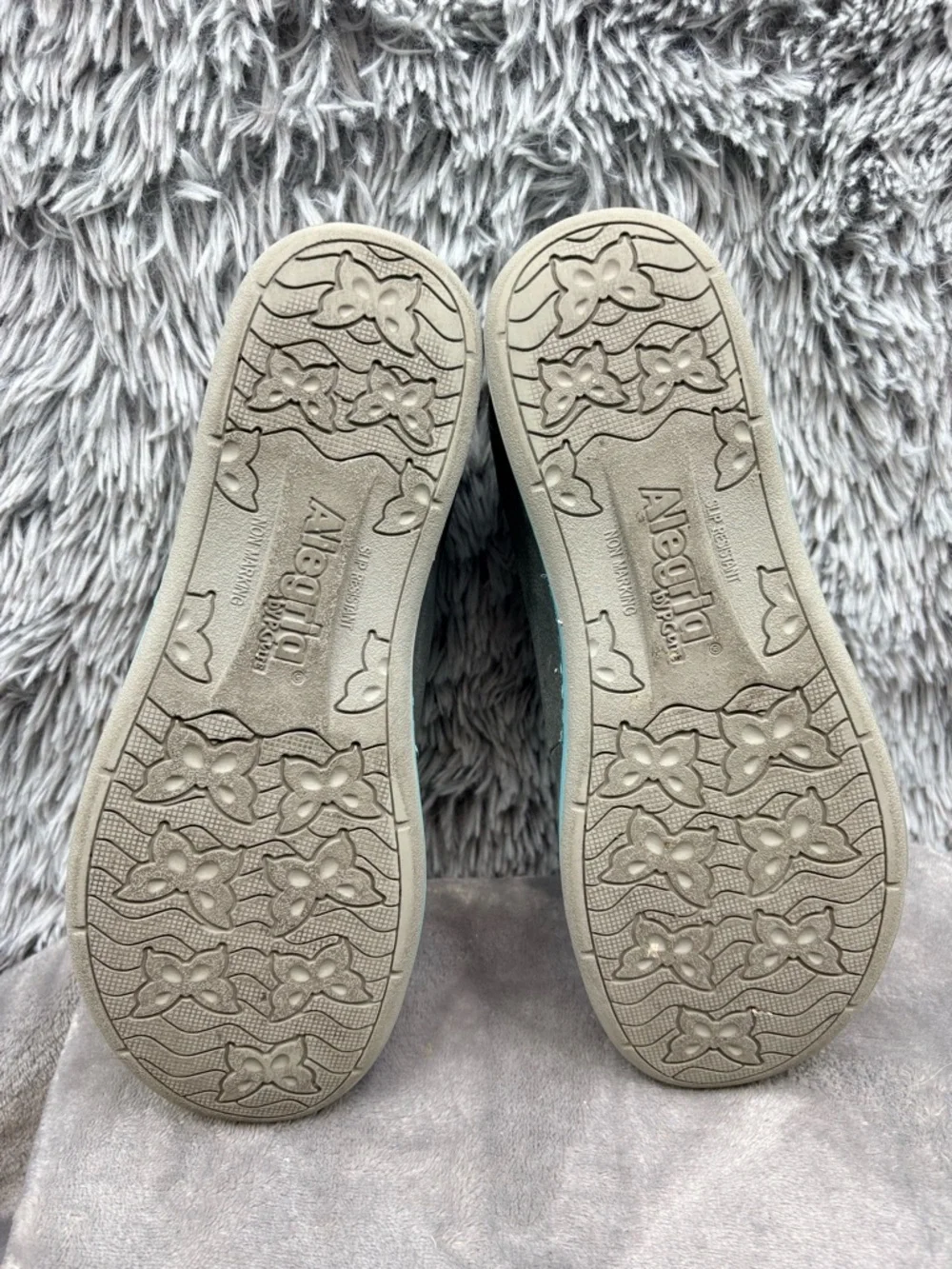 Alegria Sneakers Womens 38 US 8 8.5 Essence Pewter Leather Casual Gray